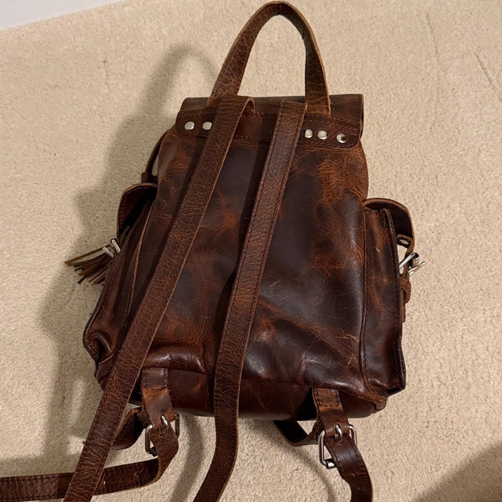 Mini backpack Freebird by Steven Brett in Cognac - Picture 5 of 8